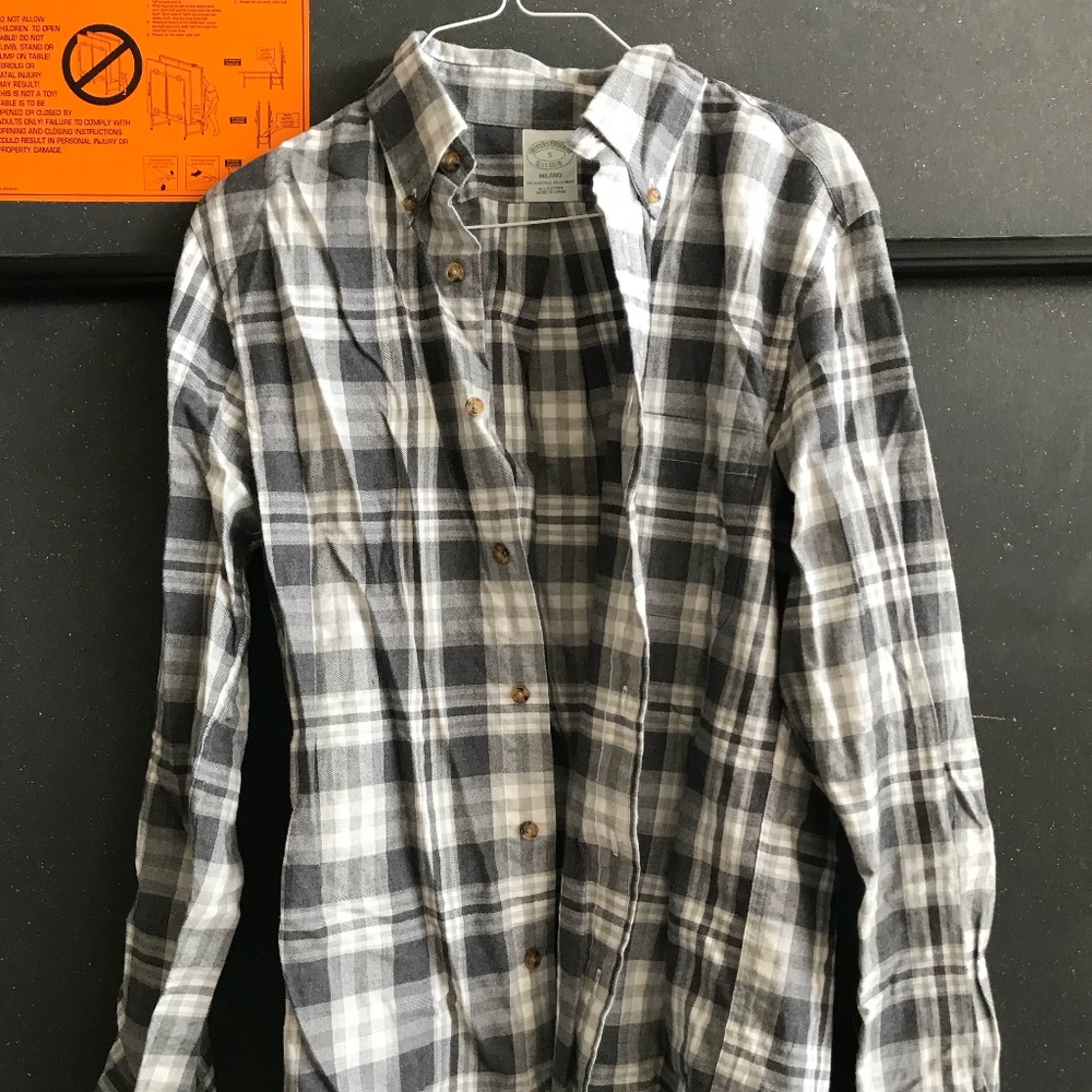 Grey Brooks Brothers Flannel